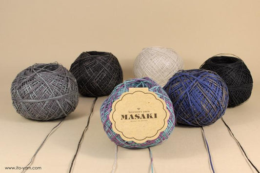 ITO MASAKI Lemongrass paper fancy yarn - comp: 55% Polyacryl  39% Paper  6% Nylon