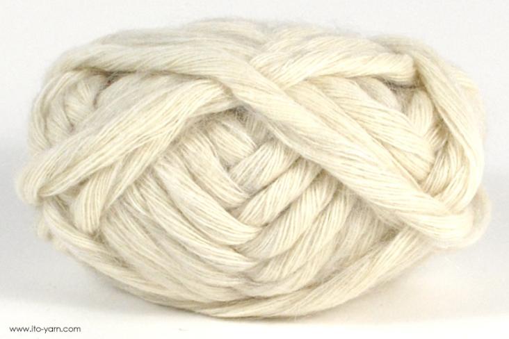 ITO MASAKI Mayu noble cashmere yarn, 01, White, comp: 82% Cashmere 11% Mohair 7% Silk 7% Silk