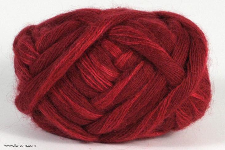 ITO MASAKI Mayu noble cashmere yarn, 12, Red, comp: 82% Cashmere 11% Mohair 7% Silk 7% Silk