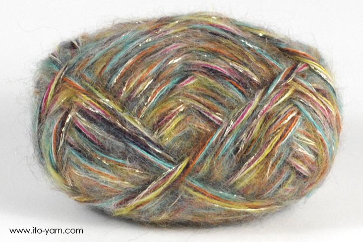ITO MASAKI Aya pure luxury yarn, 22, Yellow, comp: 40% Wool 35% Mohair 23% Silk 23% Silk