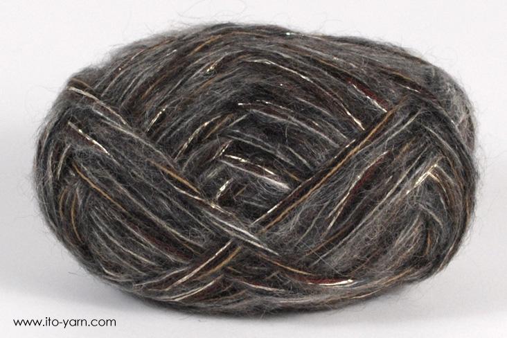 ITO MASAKI Aya pure luxury yarn, 33, Brown, comp: 40% Wool 35% Mohair 23% Silk 23% Silk