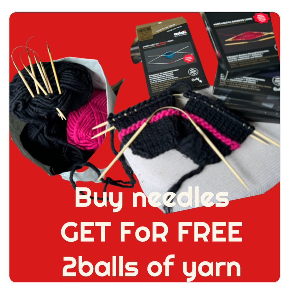 Addi CraSyTrio flexible sock needles bamboo 24 cm