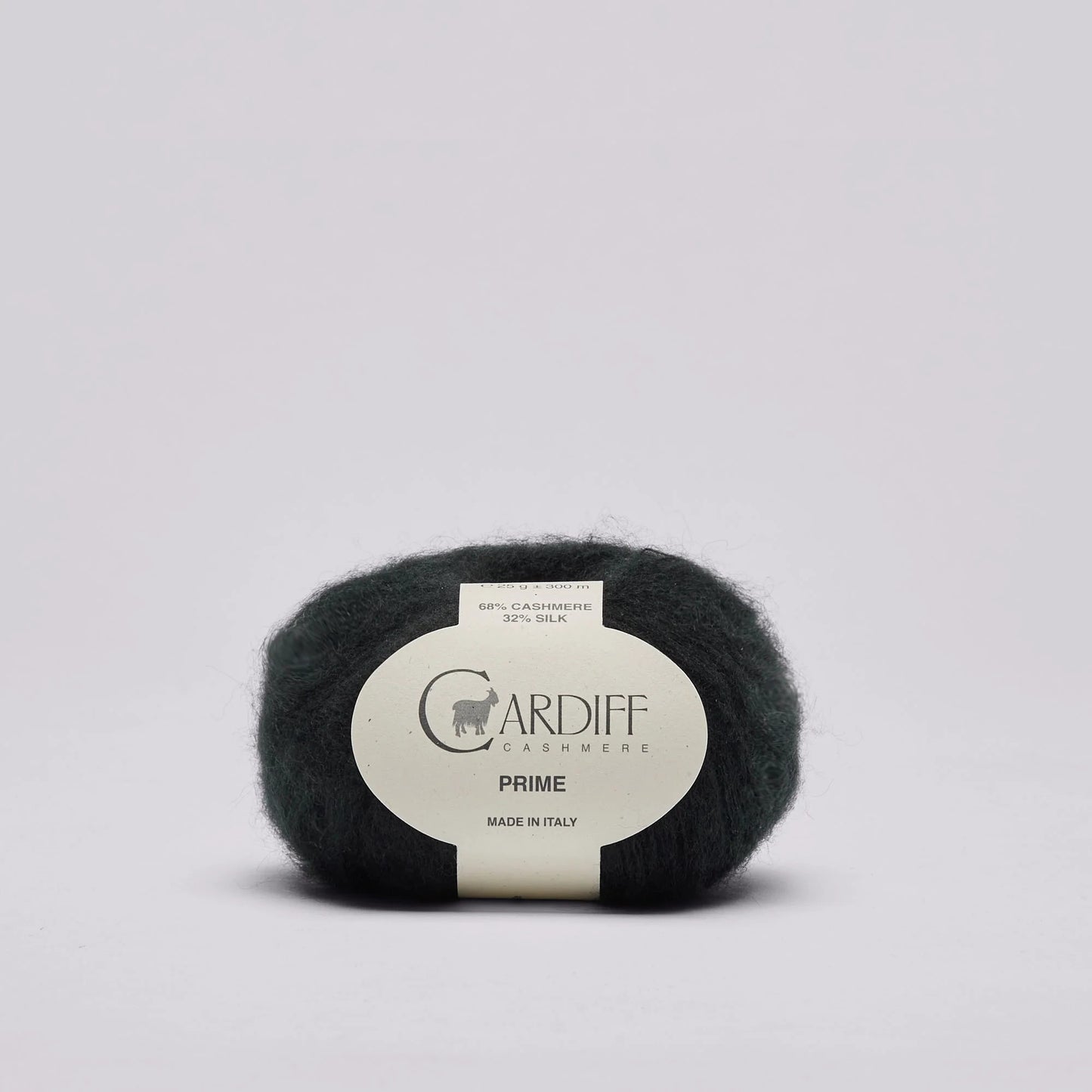 Cardiff PRIME gentle yarn, 110, BLACK, comp: 68% Cashmere 32% Silk