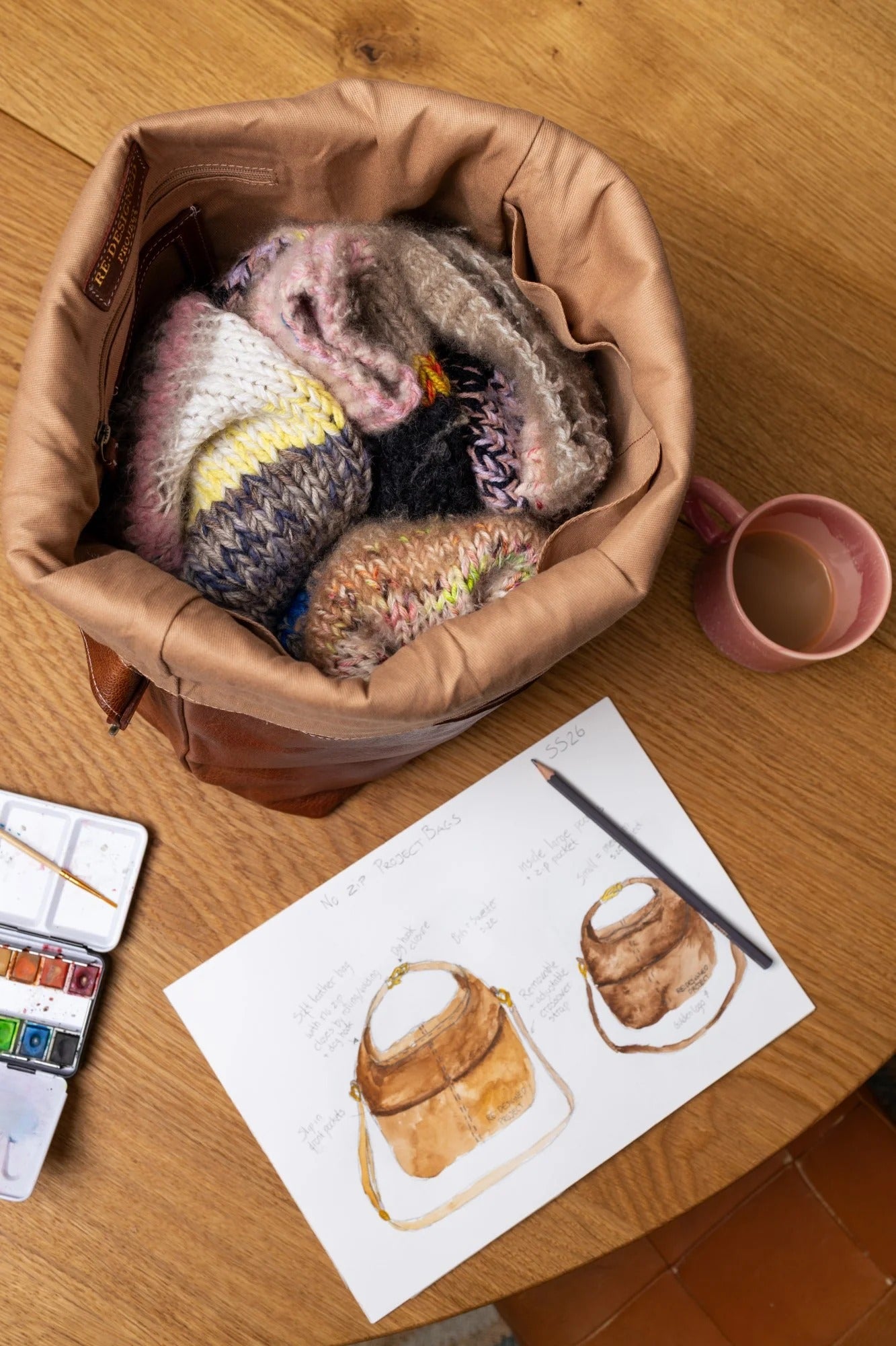 RE: Project 100 - Knitting Hand Bag