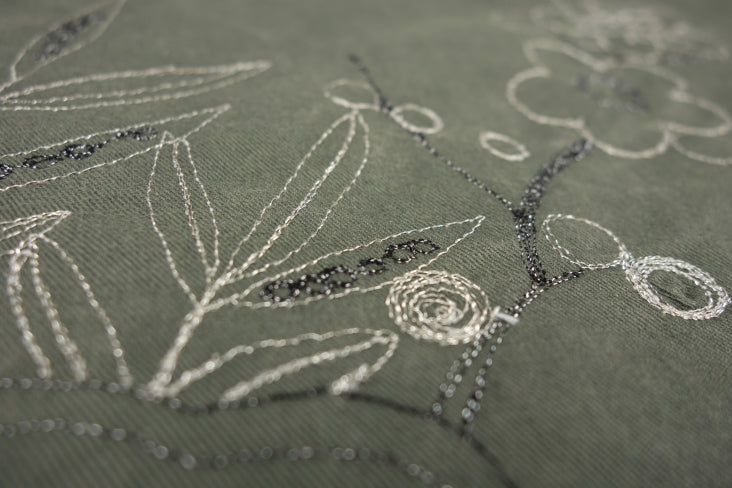 ITO Gin sewing and embroidery thread Machine Embroidery comp: 65% Cupro and 35% Polyester (metallized with real silver)