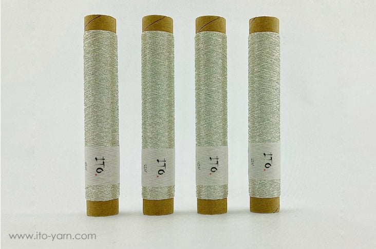 ITO Gin sewing and embroidery thread comp: 65% Cupro and 35% Polyester (metallized with real silver)