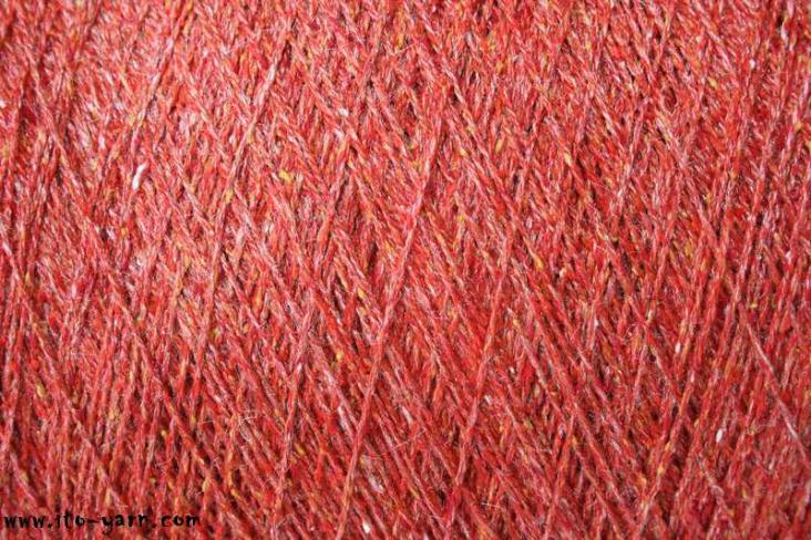 ITO Kinu silk noil yarn, 361, Chili Pepper, comp: 100% Silk