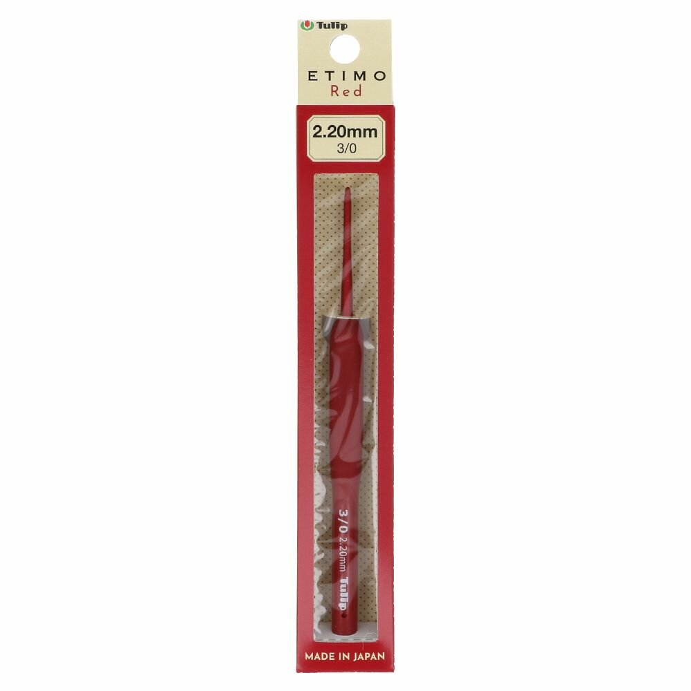 Tulip Etimo Red Crochet Hook with Soft Grip