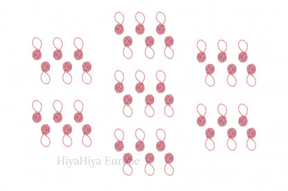 HiyaHiya Dumpling Case and Pink Stitch Markers Bundle - Pampering Shop