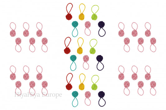 HiyaHiya Mixed Yarn Ball Stitch Markers Bundle - Pampering Shop