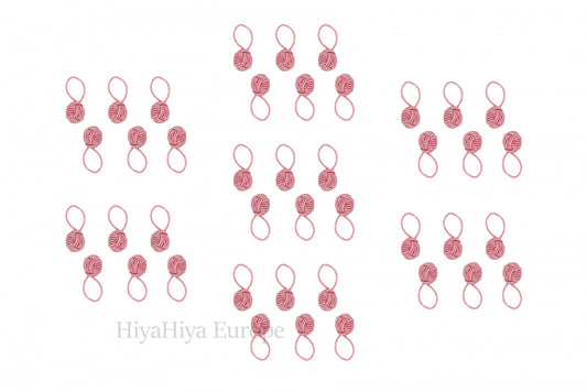 HiyaHiya Pink Yarn Ball Stitch Markers Bundle - Pampering Shop