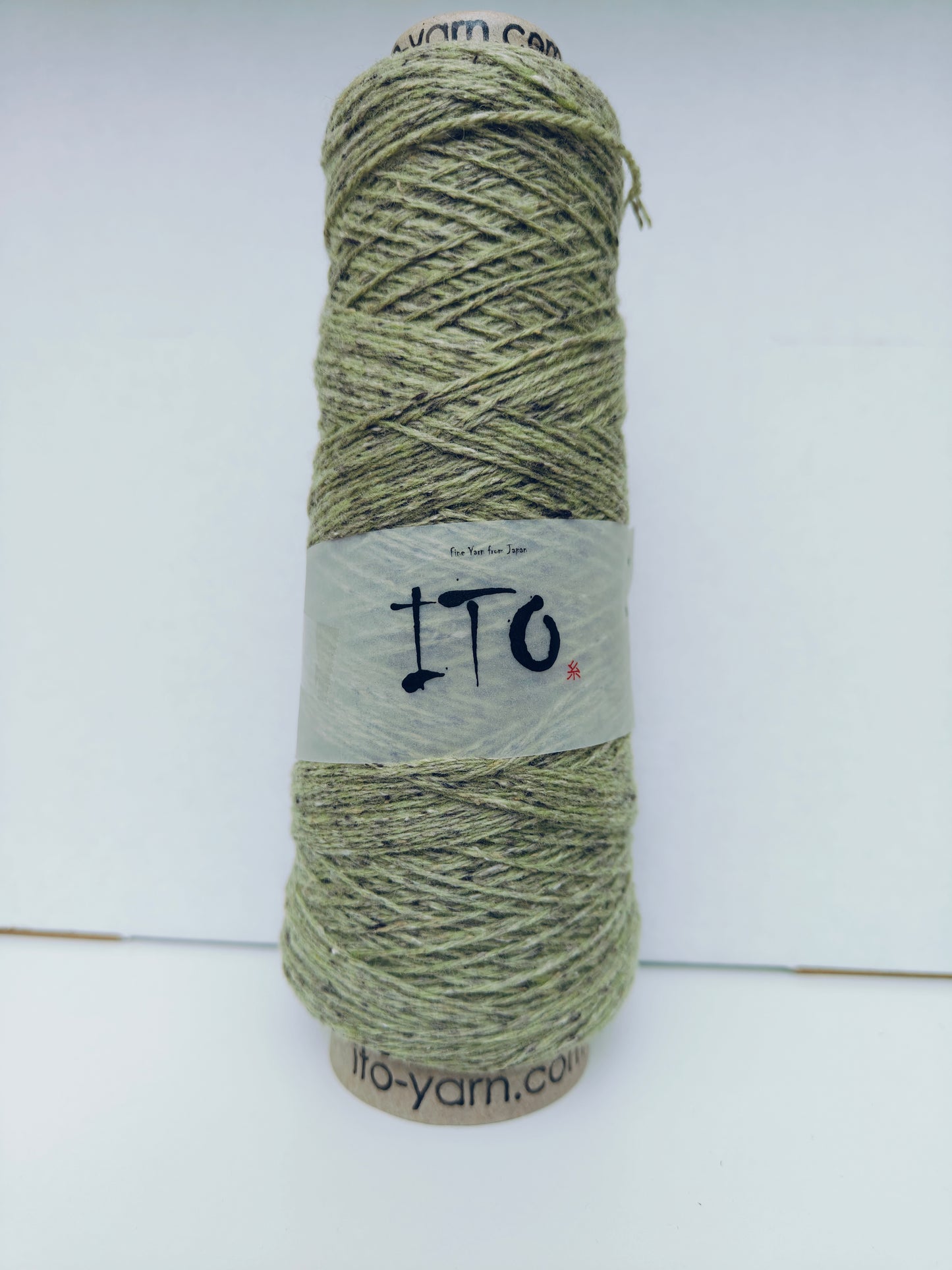 ITO Shimo woolen spun yarn, 843, Watermint, comp: 80% Wool, 20% Silk