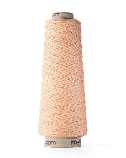 ITO Shimo woolen spun yarn, 859, Cream, comp: 80% Wool, 20% Silk