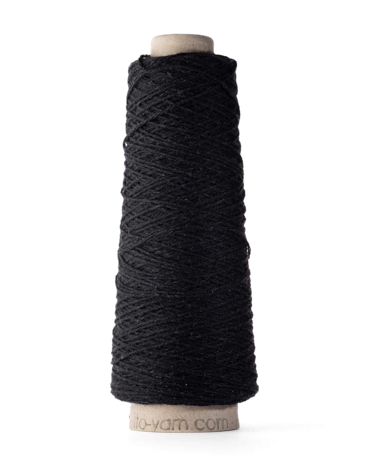 ITO Shimo woolen spun yarn, 866, Black, comp: 80% Wool, 20% Silk