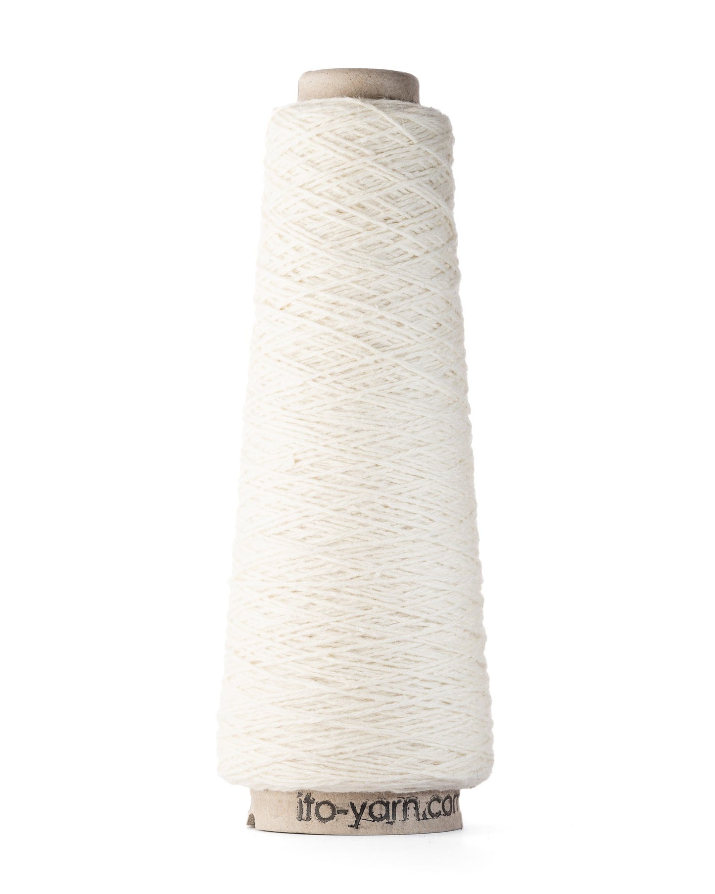 ITO Shimo woolen spun yarn, 868, Raw White, comp: 80% Wool, 20% Silk
