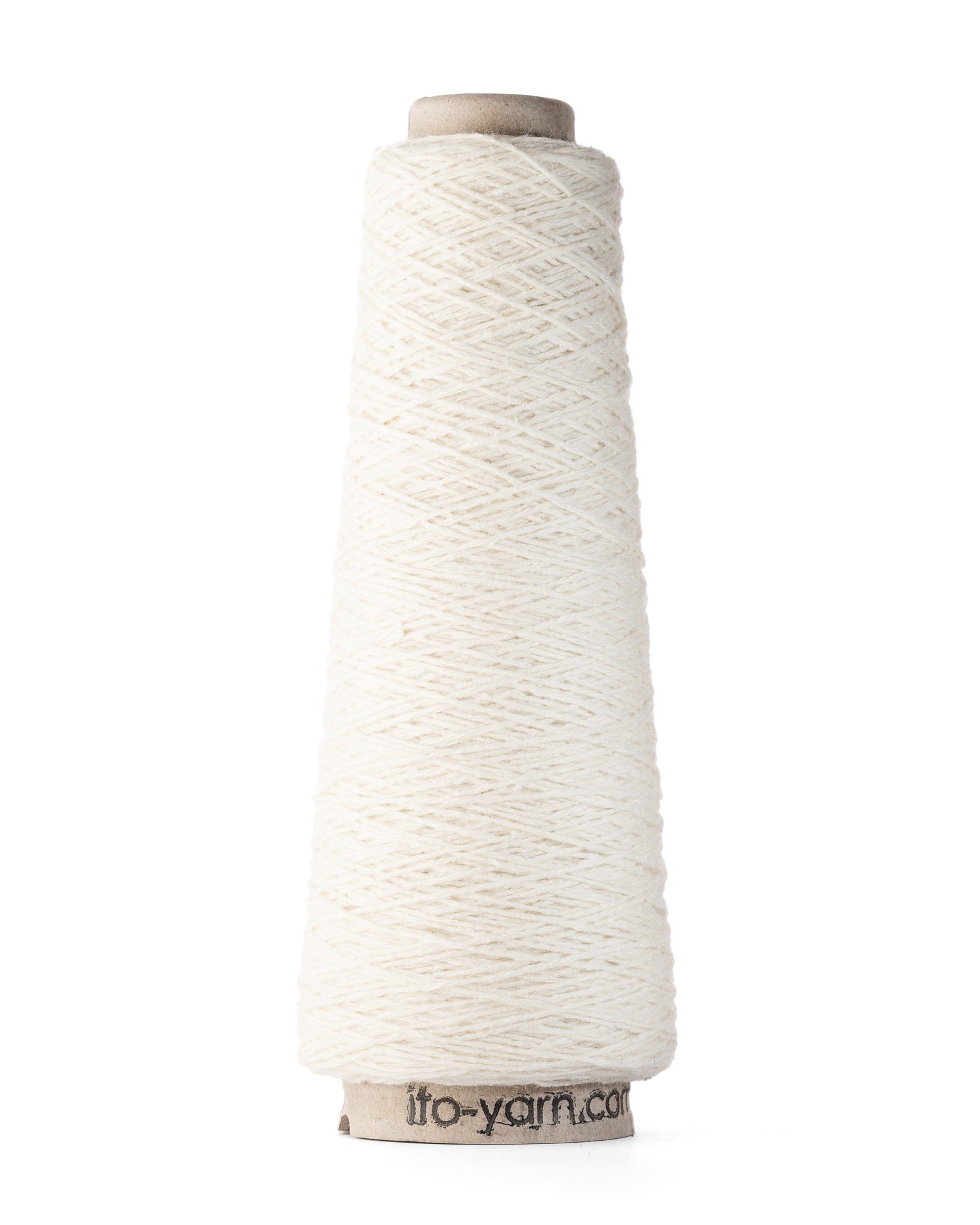 ITO Shimo woolen spun yarn, 868, Raw White, comp: 80% Wool, 20% Silk