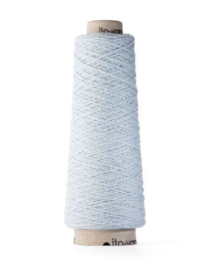 ITO Shimo woolen spun yarn, 871, Pale Blue, comp: 80% Wool, 20% Silk
