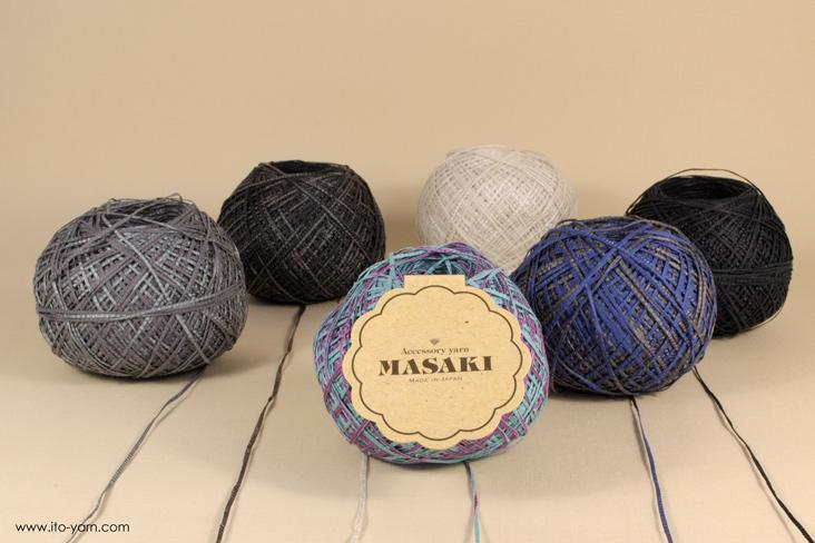 ITO MASAKI Lemongrass paper fancy yarn - comp: 55% Polyacryl  39% Paper  6% Nylon  