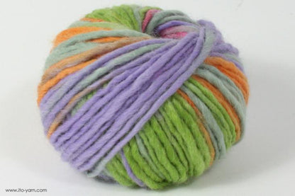 ITO MASAKI Paletto irregularly colored soft roving yarn, 72, Gray, comp: 100% Wool   