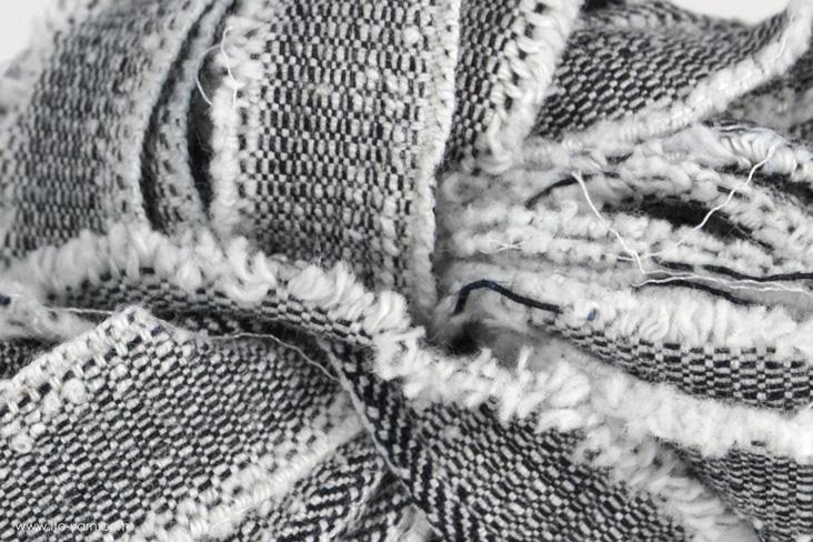 ITO MASAKI Aloe - a rustic woven ribbon, 72, Gray, comp: 100% Cotton   