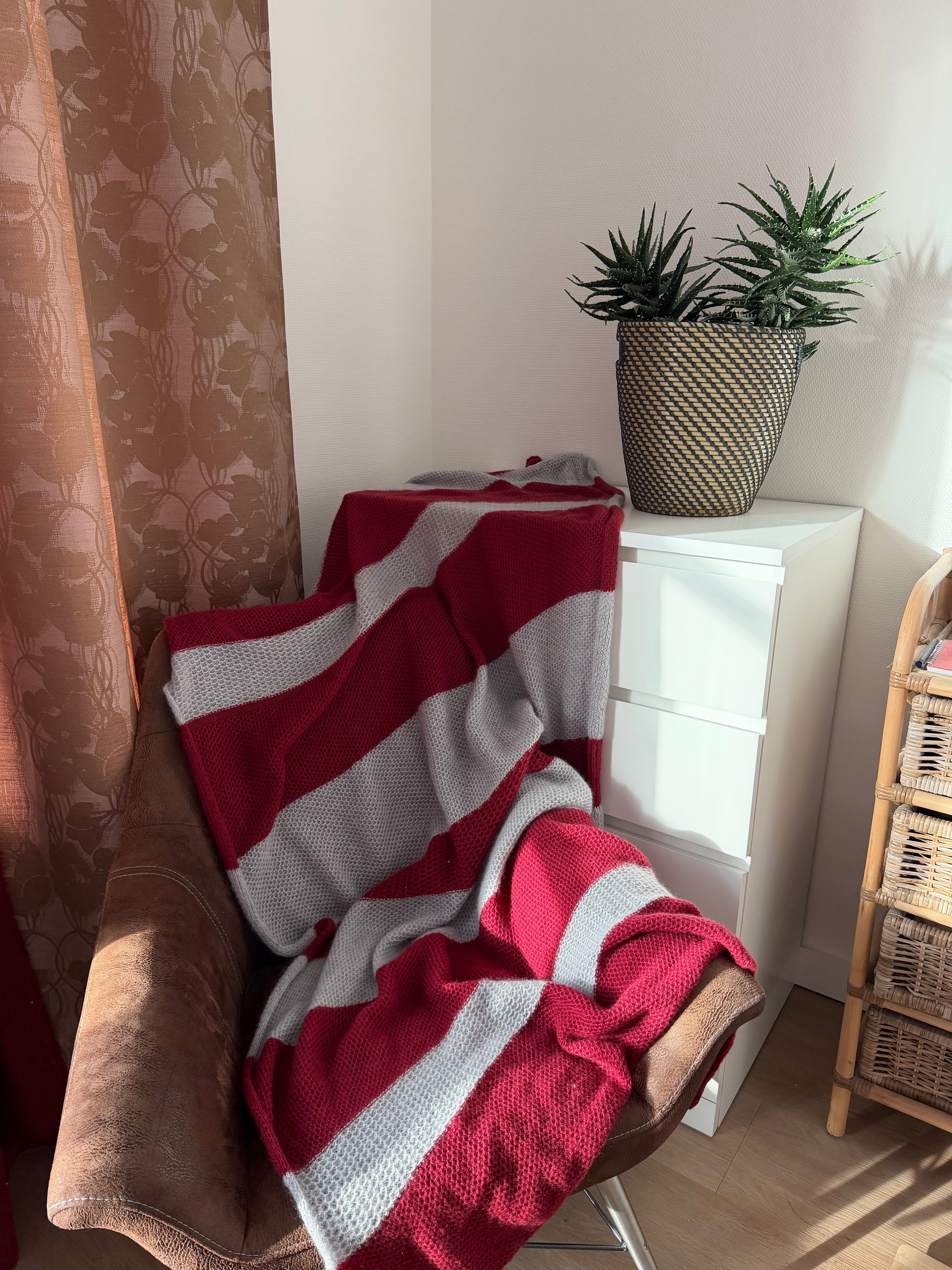 HexBlanket Laid out displayed in a room