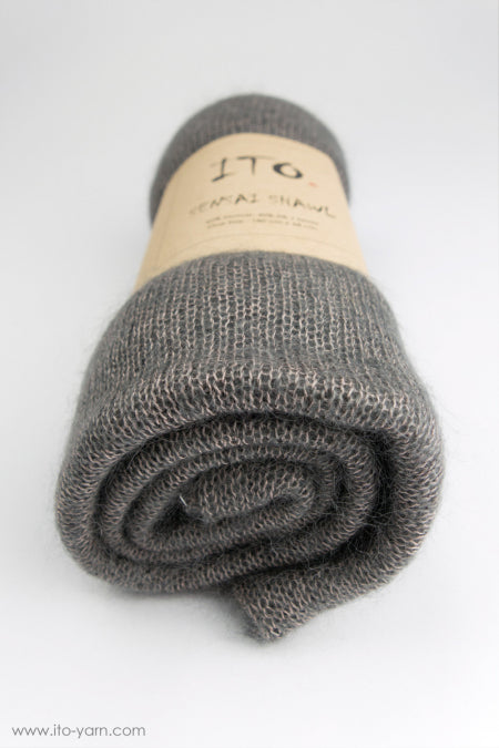 ITO Sensai Shawl of gentle yarn - comp: 60% Mohair and 40% Silk, 335, Goat