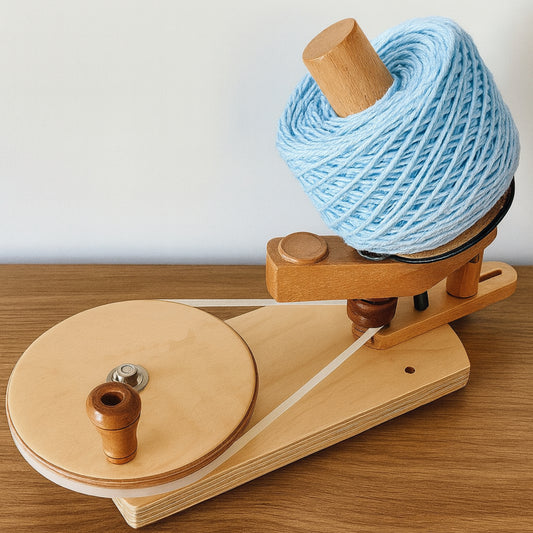 Jumbo Yarn Ball Winder | Professional Grade | Hardwood Maple - 17 oz. / 450g Capacity