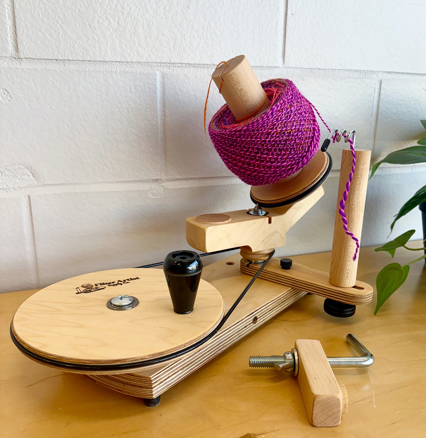 Jumbo Yarn Ball Winder | Professional Grade | Hardwood Maple - 17 oz. / 450g Capacity