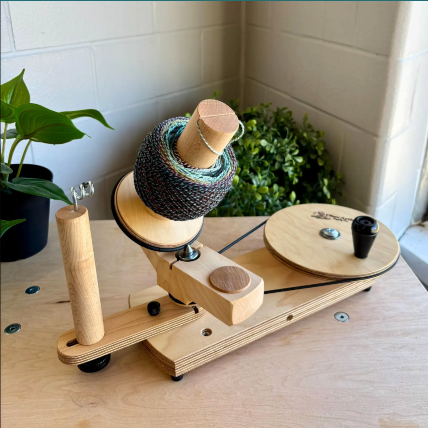 Jumbo Yarn Ball Winder | Professional Grade | Hardwood Maple - 17 oz. / 450g Capacity