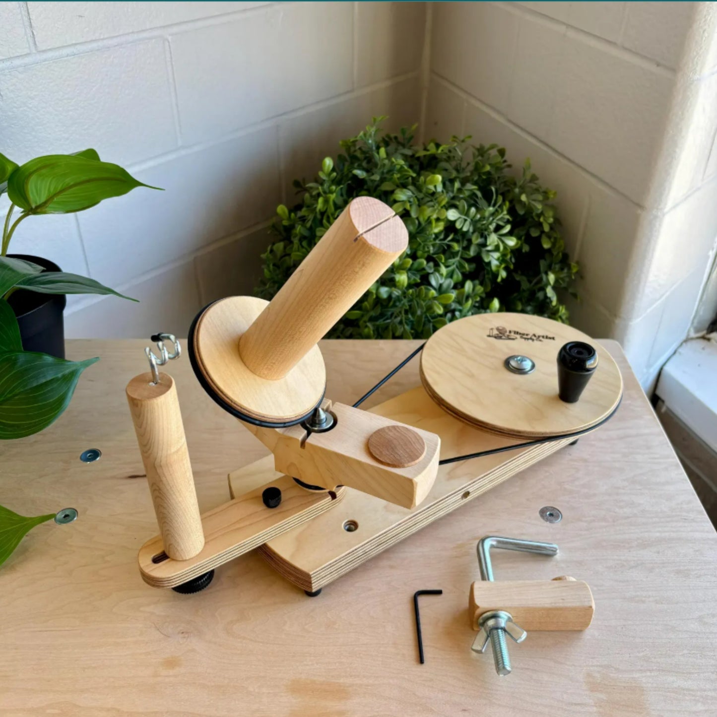 Jumbo Yarn Ball Winder | Professional Grade | Hardwood Maple - 17 oz. / 450g Capacity