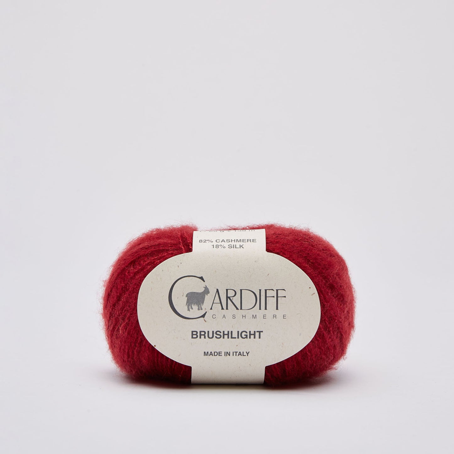 Cardiff BRUSHLIGHT gentle yarn, 111, ROUGE, comp: 82% Cashmere, 18% Silk