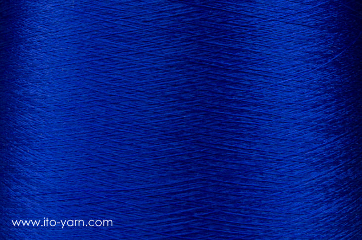 ITO Iki fine filament silk thread, 1215, Electric-Blue, comp: 100% Silk