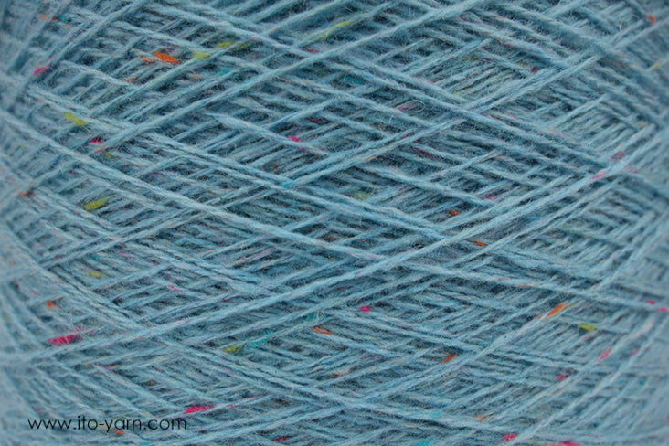 ITO Karei woolen spun yarn, 803, Turquoise, comp: 100% Cashmere