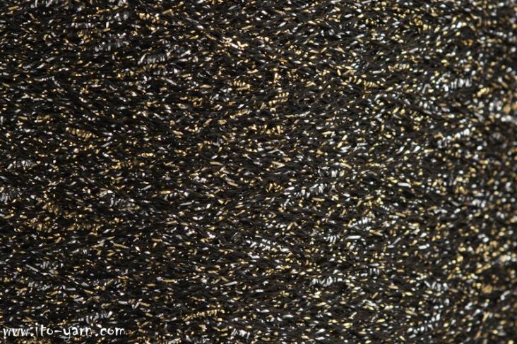 ITO Kin Gin glamour yarn, 272, Silver Gold B, comp: 51% Viscose, 49% Polyester