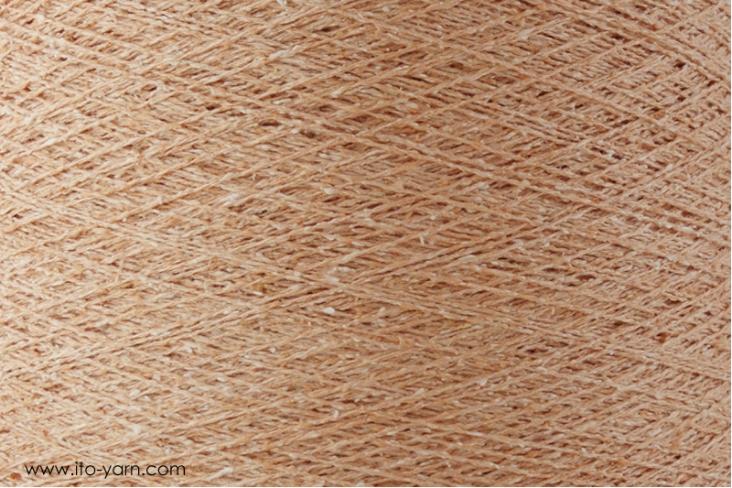 ITO Kinu silk noil yarn, 399, Peach, comp: 100% Silk