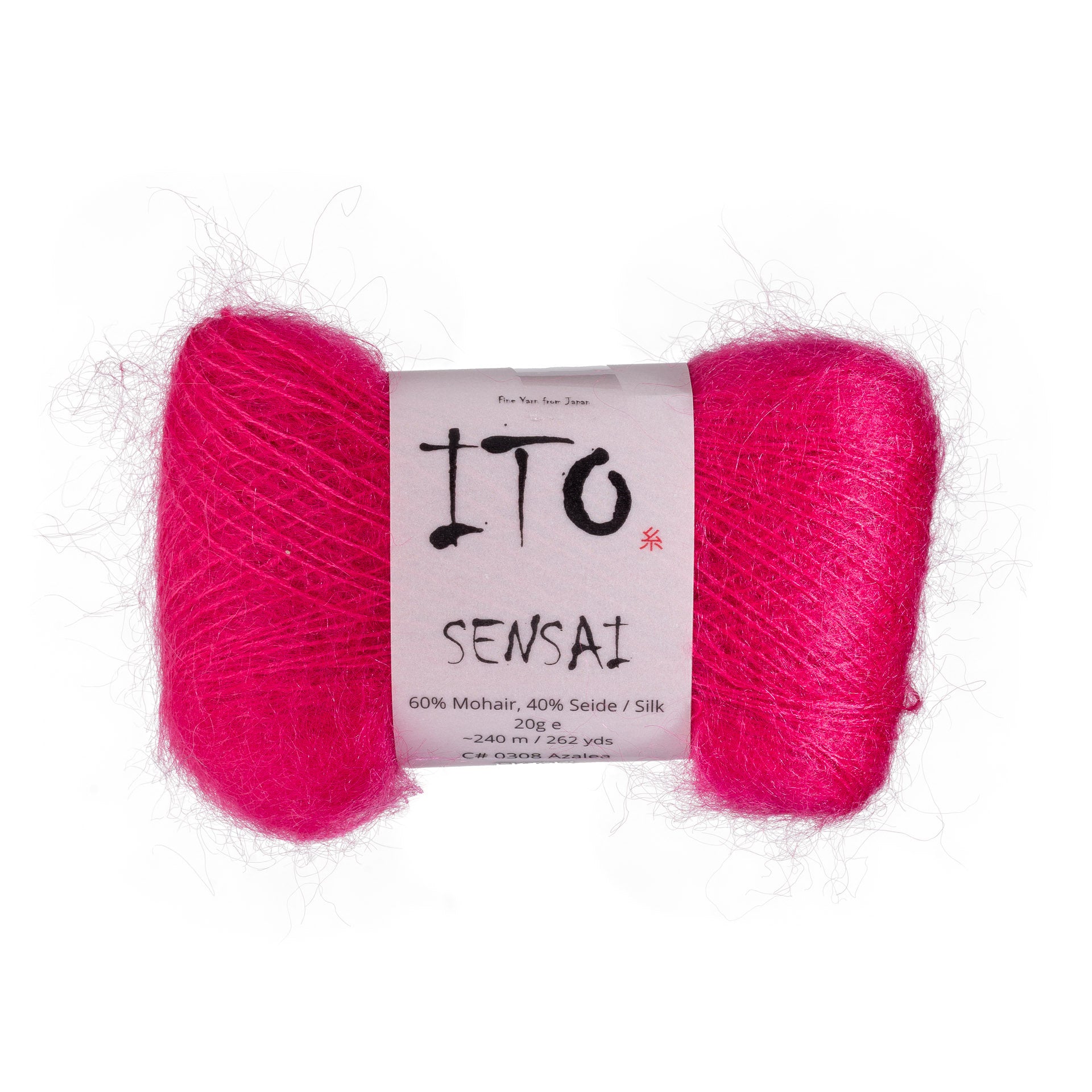ITO Sensai delicate mohair yarn, 308, Azalea, comp: 60% Mohair, 40% Silk