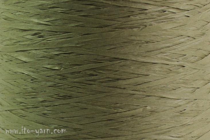 ITO Wagami linen based tape yarn, 524, Green, comp: 100% Paper