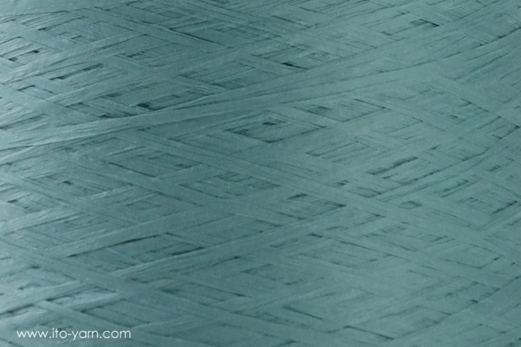 ITO Wagami linen based tape yarn, 528, Aqua, comp: 100% Paper