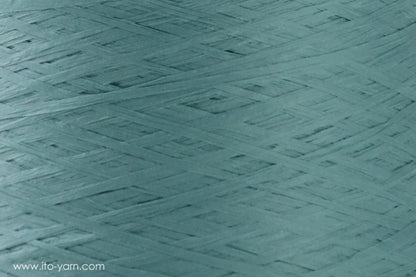 ITO Wagami linen based tape yarn, 528, Aqua, comp: 100% Paper
