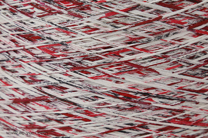 ITO Zome Gima flat yarn, 615, Red Black, comp: 100% Cotton