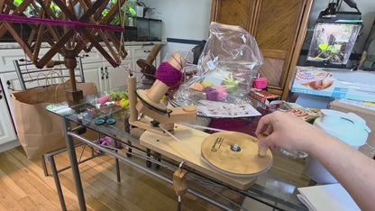 Jumbo Yarn Ball Winder | Professional Grade | Hardwood Maple - 17 oz. / 450g Capacity